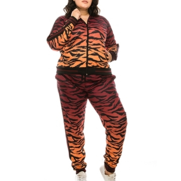 Victorious L.A Women Tiger Camo Track Suit - Picture 2 of 10